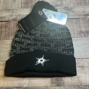 Fanatics Black and Gray Knit Beanie with Star Logo